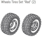 Preview: 1230836 Reifen/F. 128x65mm ADB1.4 Bedlock/rot